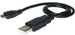 Amzer 82928 Universal Micro USB to USB Data Sync and Charge Handy Small Cable 1ft
