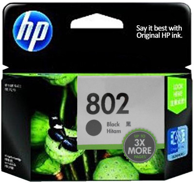 HP 802 Large Black Ink Cartridge: Inks & Toners Buy HP 802 Large Black Ink Cartridge: Inks & Toners