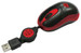 Frontech optical mini mouse Black & Red USB retractable