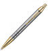 Parker IM Shiny Chrome Chiselled GT Ball Pen