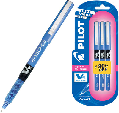 Pilot V5 (Pack of 3) Fineliner Pen: Pen