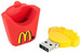 Microware McDonald Fries Shape Designer 8 GB Pendrive