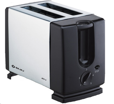 Buy Bajaj ATX 3 Auto Pop 2 Slices SS Pop Up Toaster: Pop Up Toaster