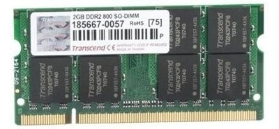 Buy Transcend DDR2-800/PC2-6400 DDR2 2 GB Laptop RAM (JM800QSU-2G): RAM