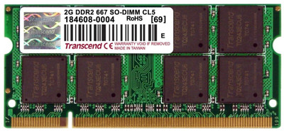 Transcend DDR2-667/PC2-5300 DDR2 2 GB Laptop RAM (JM667QSU-2G): RAM Buy Transcend DDR2-667/PC2-5300 DDR2 2 GB Laptop RAM (JM667QSU-2G): RAM