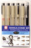 Sakura Manga Comic Kit Micron Pens: Art Set