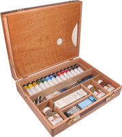 Daler-Rowney Oil Color Deluxe Wooden Box: Art Set