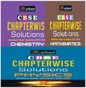 CBSE Chapterwise Solutions Chemistry, Mathematics and Physics for Class 12 (Set of 3 Books): Book