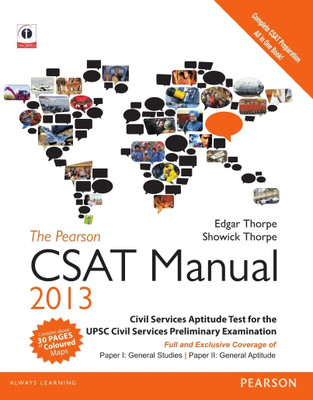 Buy The Pearson CSAT Manual 2013: Civil Services Aptitude Test for the UPSC Civil Services Preliminary Examination: Book