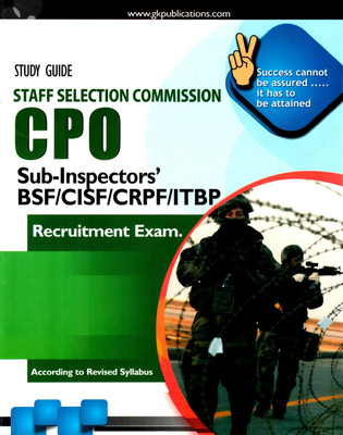 Buy SSC CPO Sub-inspectors (BSF/CISF/CRPF/ITBP) Recruitment Exam: Book