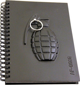 Buy Hit Play Ammo Grenade Notebook Spiral Binding: Diary Notebook