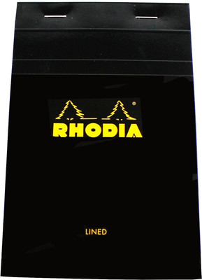 Buy Rhodia Orange and Black Notepad Head Stapled: Diary Notebook