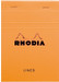 Rhodia Orange and Black A6 Notepad Head Stapled