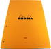 Rhodia Orange and Black A4 Notepad Head Stapled