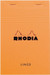 Rhodia Orange and Black A4 Notepad Head Stapled