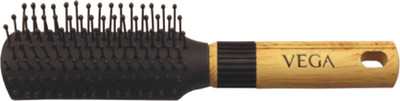 Buy Vega Basic Collection Mini Flat Brush (Wooden Black): Hair Brush