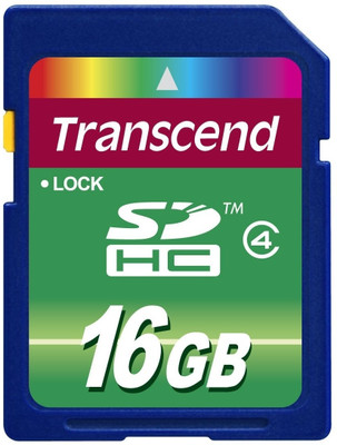 Buy Transcend SD 16GB Class 4 Memory Card: Memory Card