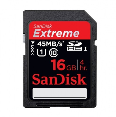 Buy SanDisk Extreme HD Video SDHC 16 GB 45MB/s UHS-I Class 10 Memory Card: Memory Card