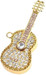 Microware Guitar Metal Golden Shape 16 GB Pen Drive