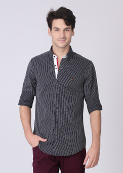Mufti Men's Striped Casual Shirt: Shirt Mufti Men's Striped Casual Shirt: Shirt