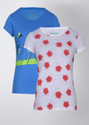 Style Quotient by Noi Printed Women's Round Neck T-Shirt - Pack of 2 - TSHDH24BPMSNECNH
