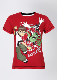 Ben 10 Round Neck Printed Boy's T-shirt: T-Shirt